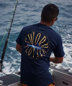 Just Another Fisherman SWORD PLOTTER TEE - NAVY