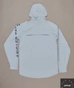 Just Another Fisherman TECH ANGLER HOOD - PEARL/BLUE