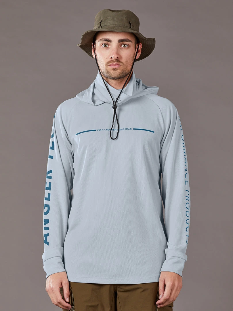 Just Another Fisherman TECH ANGLER HOOD - PEARL/BLUE 4 Just Another Fisherman TECH ANGLER HOOD - PEARL/BLUE