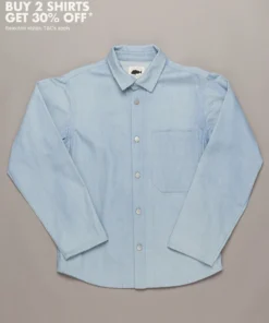 Just Another Fisherman TRANSOM OVER SHIRT - BLUE DENIM Apparel