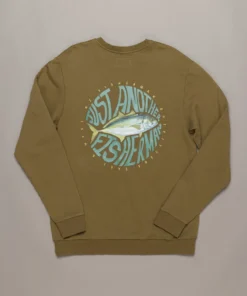 Just Another Fisherman TREV CREW - MILITARY OLIVE Apparel