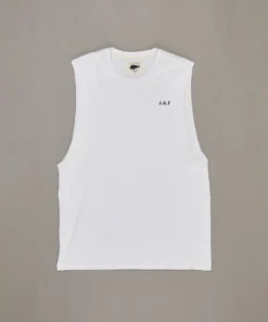 Just Another Fisherman VINTAGE ANGLER TANK - WHITE Apparel