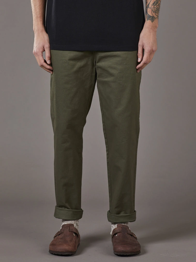 Just Another Fisherman Apparel WHARF PANT - OLIVE 4 Just Another Fisherman Apparel WHARF PANT - OLIVE