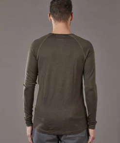 Just Another Fisherman MERINO ANGLERS LS UNDERLAY - MILITARY GREEN