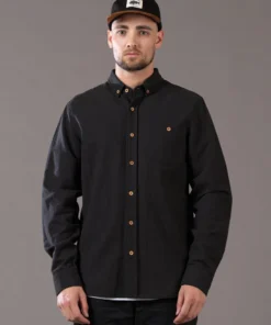 Just Another Fisherman ANCHORAGE SHIRT - BLACK Apparel