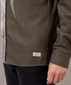 Just Another Fisherman WOOL ANCHORAGE SHIRT - MILITARY OLIVE